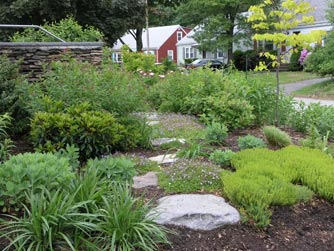 Portfolio - Front Yard Cottage Garden - Susan Marsh Gardens Belmont MA